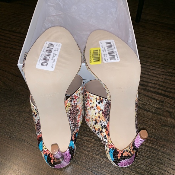 Steven Madden Mallory Multicolor Snake Heels - Picture 5 of 5
